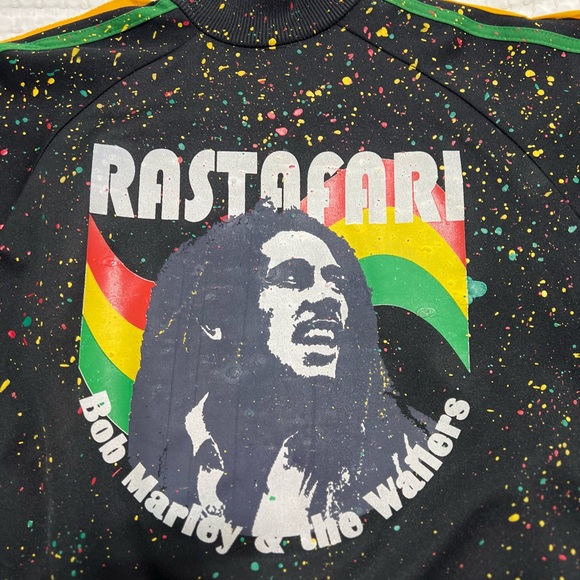 Bob Marley handmade painted jacket mens size small - Picture 9 of 13
